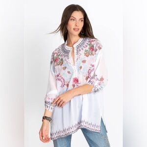 Johnny Was‎ Sundae Embroidered Boho Tunic Size S